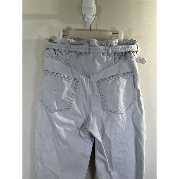Agolde Riya Belted Paperbag Tapered Leg High Rise Designer Jeans Women's Size 29 - Picture 7 of 11